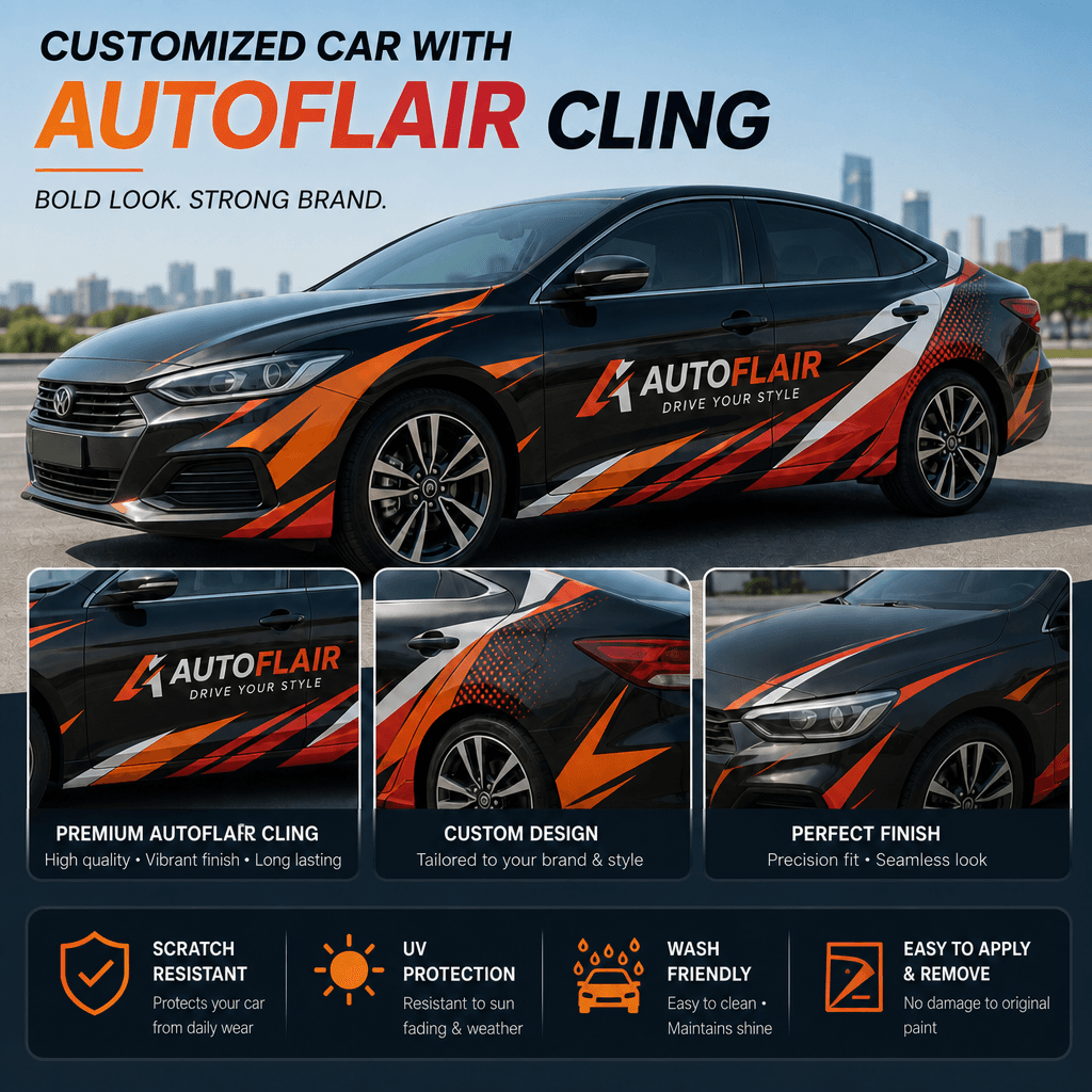 AutoFlair car with custom cling